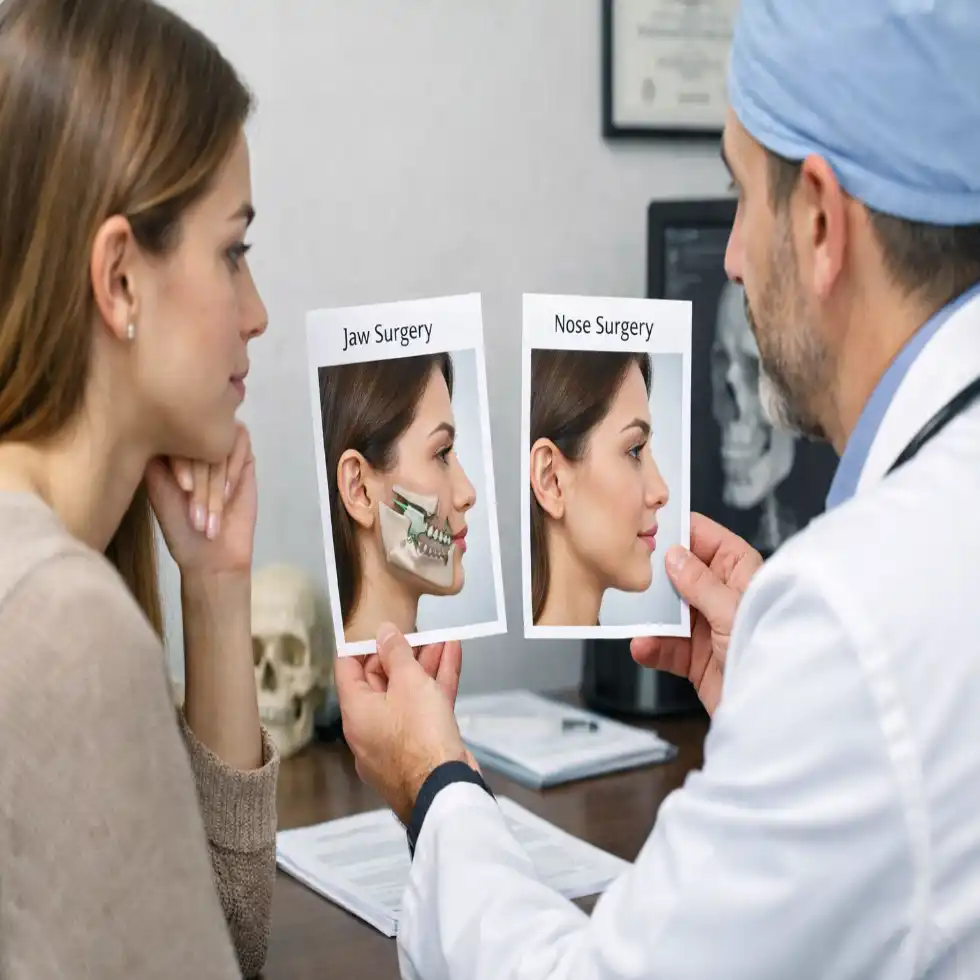 جراحی فک یا عمل بینی؟