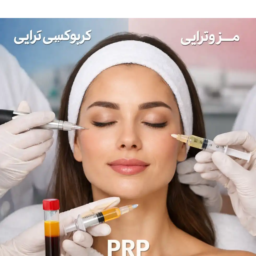 کربوکسی تراپی در برابر مزوتراپی و PRP؛ انتخاب بهترین روش جوانسازی